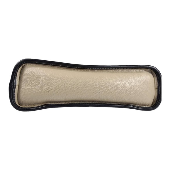 Brighton Cream Tan Black Pebble Leather Croc Embossed Shoulder Bag Purse - Picture 4 of 5